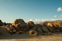 About four miles west of Lone Pine lies Nightmare Rock