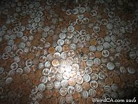 Pennies in the floor