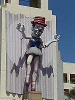 Venice plays host to a three story tall ballerina clown!