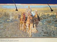 Mural in Barstow depicting Beale's Camels