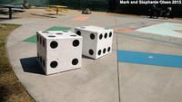 Giant Dice - photo by Mark and Stephanie Olsen