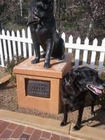 Ruby posing with the former Mayor