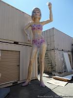 Uniroyal Girl - still wrapped in plastic after coming back from the painters, photo courtesy of Bruce Kennedy