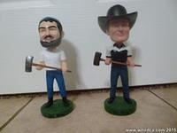 Bobble Heads of Big Mike and Cowboy Don