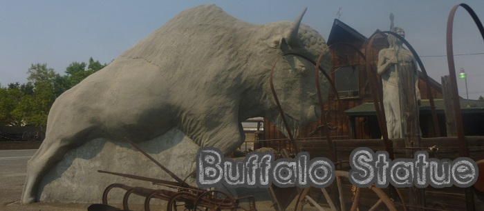 Statue, Buffalo, Giant Shoe