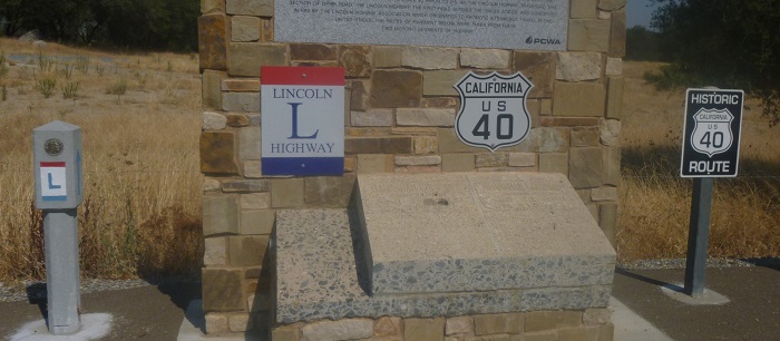 Slabs of US 40 and Lincoln Highways