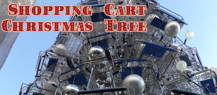 Shopping Cart Christmas Tree